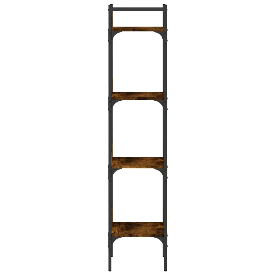 Bibliothèque à 4 niveaux chêne 35x30x138,5 cm bois d'ingénierie - 6