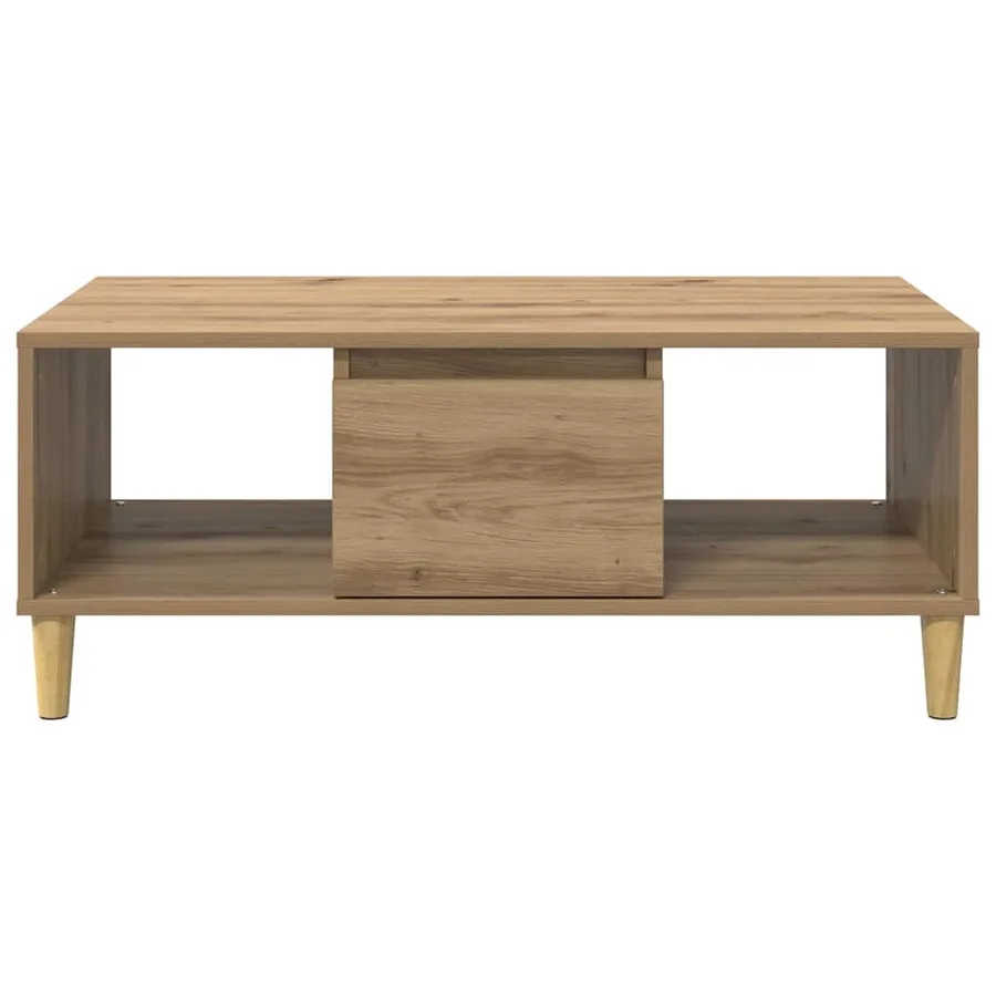 Table basse Chêne artisanal 90 x 50 x 26,5 cm Bois d'ingénierie - 6