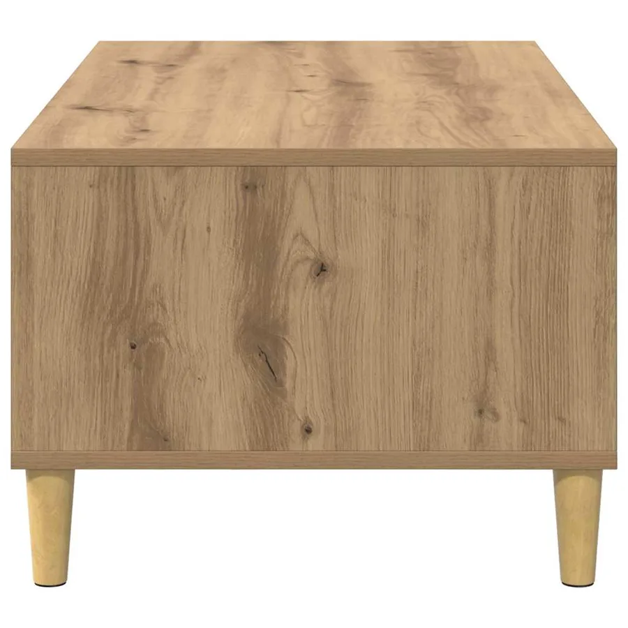 Table basse Chêne artisanal 90 x 50 x 26,5 cm Bois d'ingénierie - 7