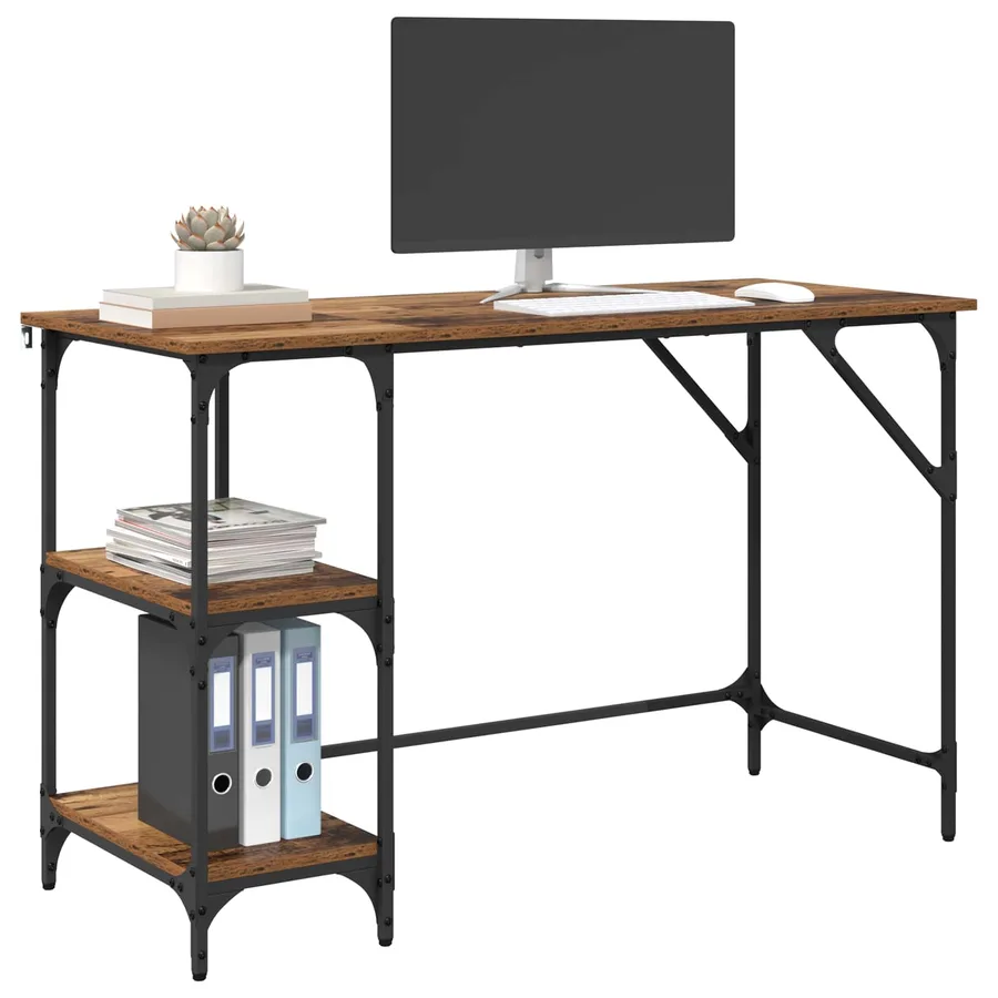 Bureau Bois Ancien 120 x 50 x 75 cm Bois d'ingénierie - 3