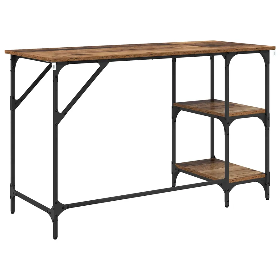Bureau Bois Ancien 120 x 50 x 75 cm Bois d'ingénierie - 7