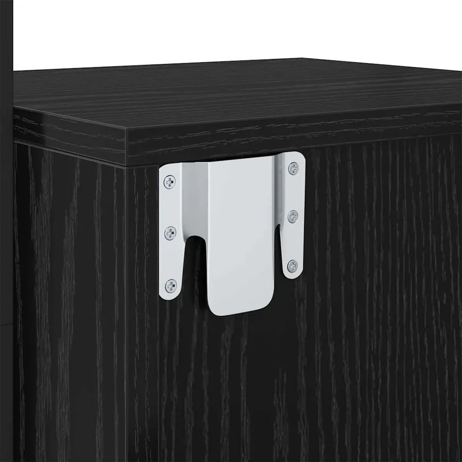 Cabinet de chevet Chêne noir 35 x 30 x 51 cm Bois d'ingénierie - 11