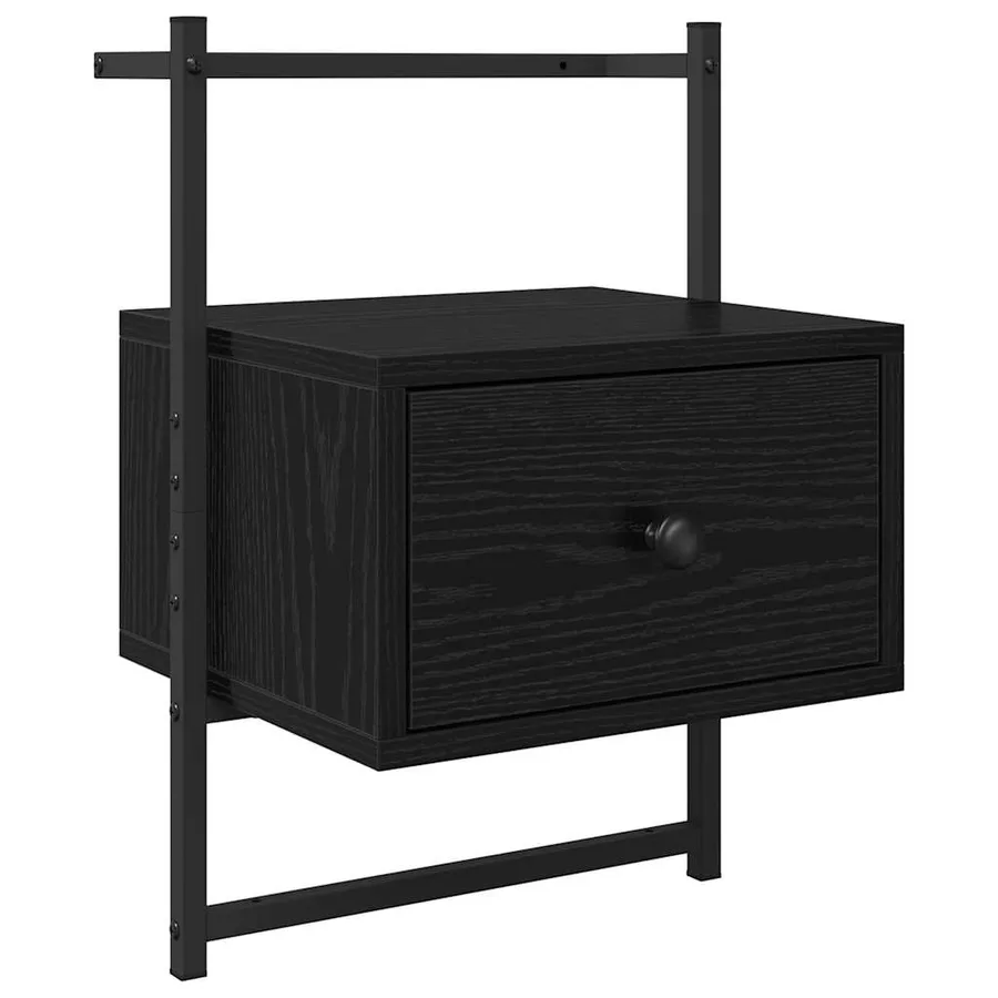 Cabinet de chevet Chêne noir 35 x 30 x 51 cm Bois d'ingénierie - 2