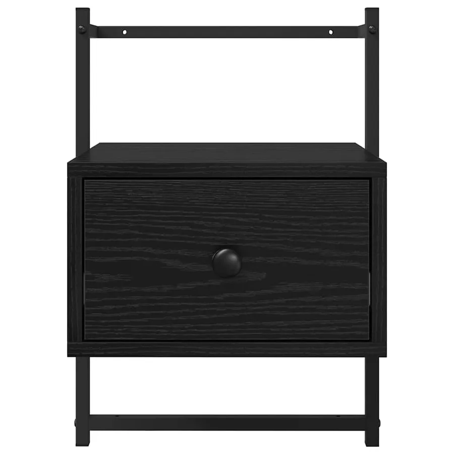 Cabinet de chevet Chêne noir 35 x 30 x 51 cm Bois d'ingénierie - 6