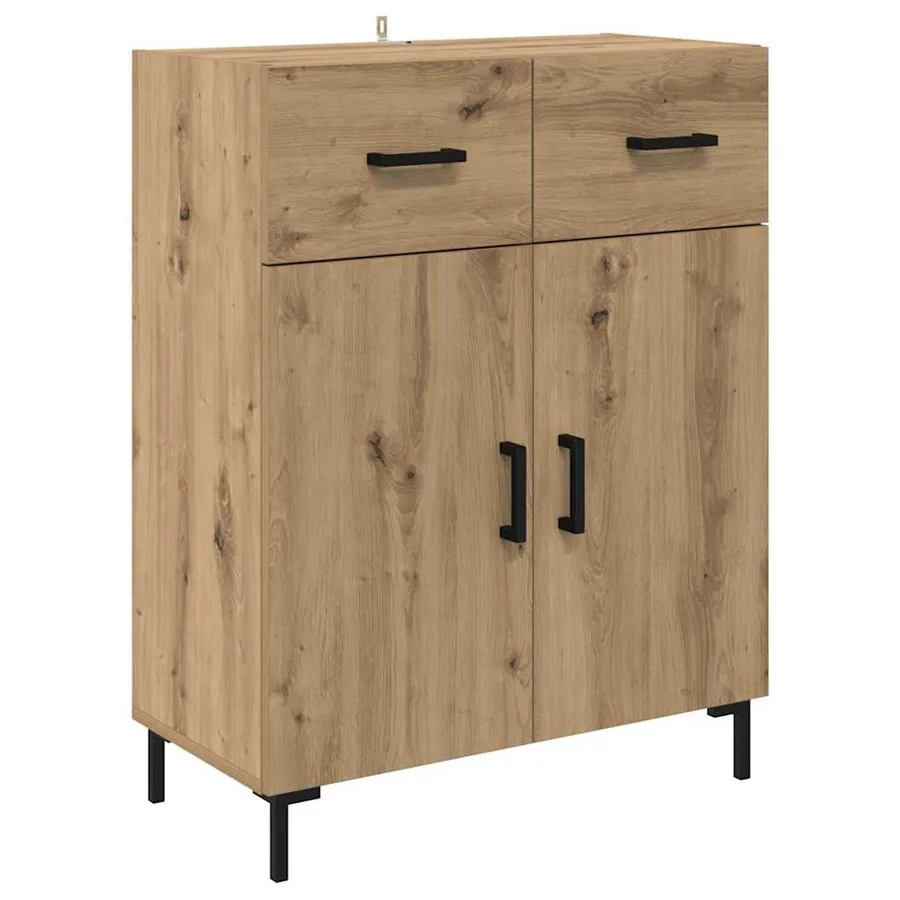Haut Armoire 2 pcs Chêne artisanal 69,5 x 34 x 180 cm - 6