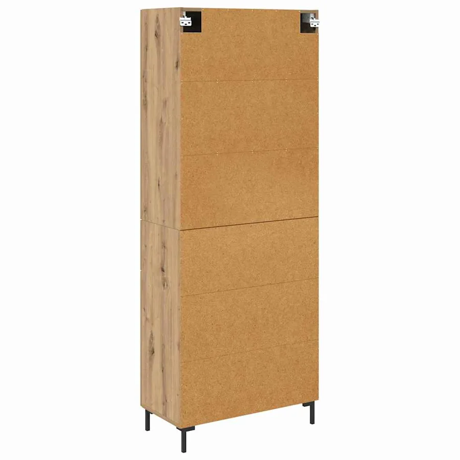 Haut Armoire 2 pcs Chêne artisanal 69,5 x 34 x 180 cm - 8