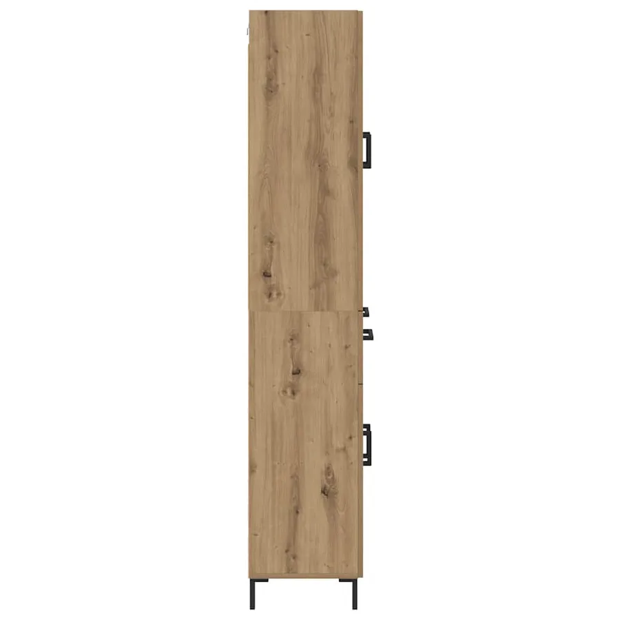 Haut Armoire 2 pcs Chêne artisanal 69,5 x 34 x 180 cm - 9