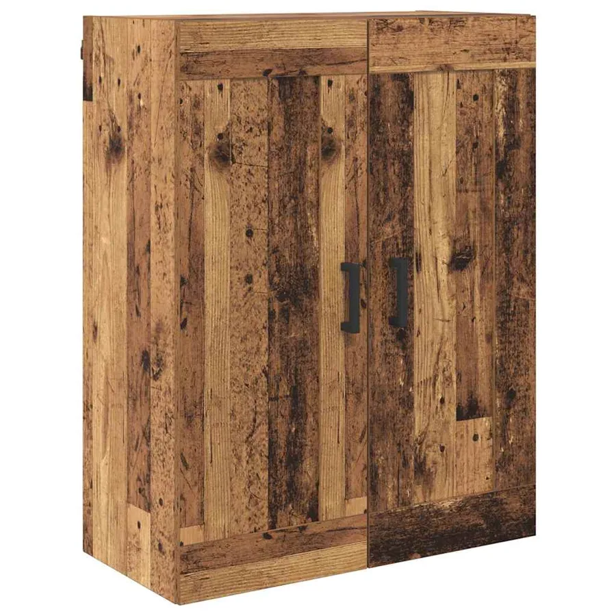Haut Armoire avec tiroir 2 pcs Bois Ancien Bois d'ingénierie - 7