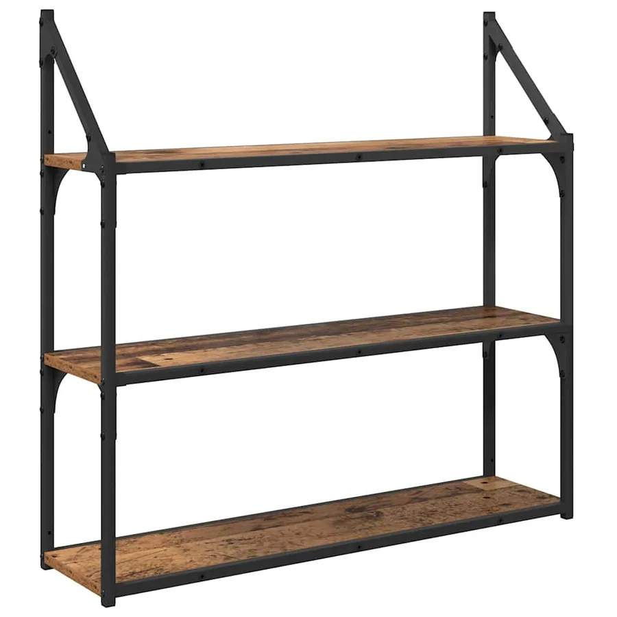 Étagère Murale Bois Ancien 80 x 21 x 78,5 cm Bois d'ingénierie - 2