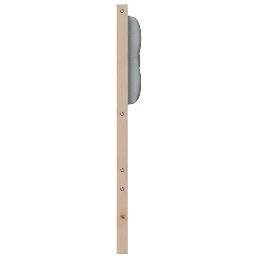 Tête de lit Marron et gris clair 200 cm Bois massif en pin - 5