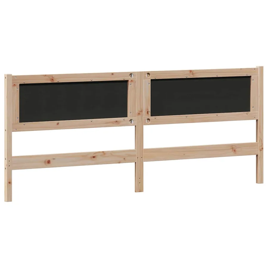 Tête de lit Marron et gris clair 200 cm Bois massif en pin - 6