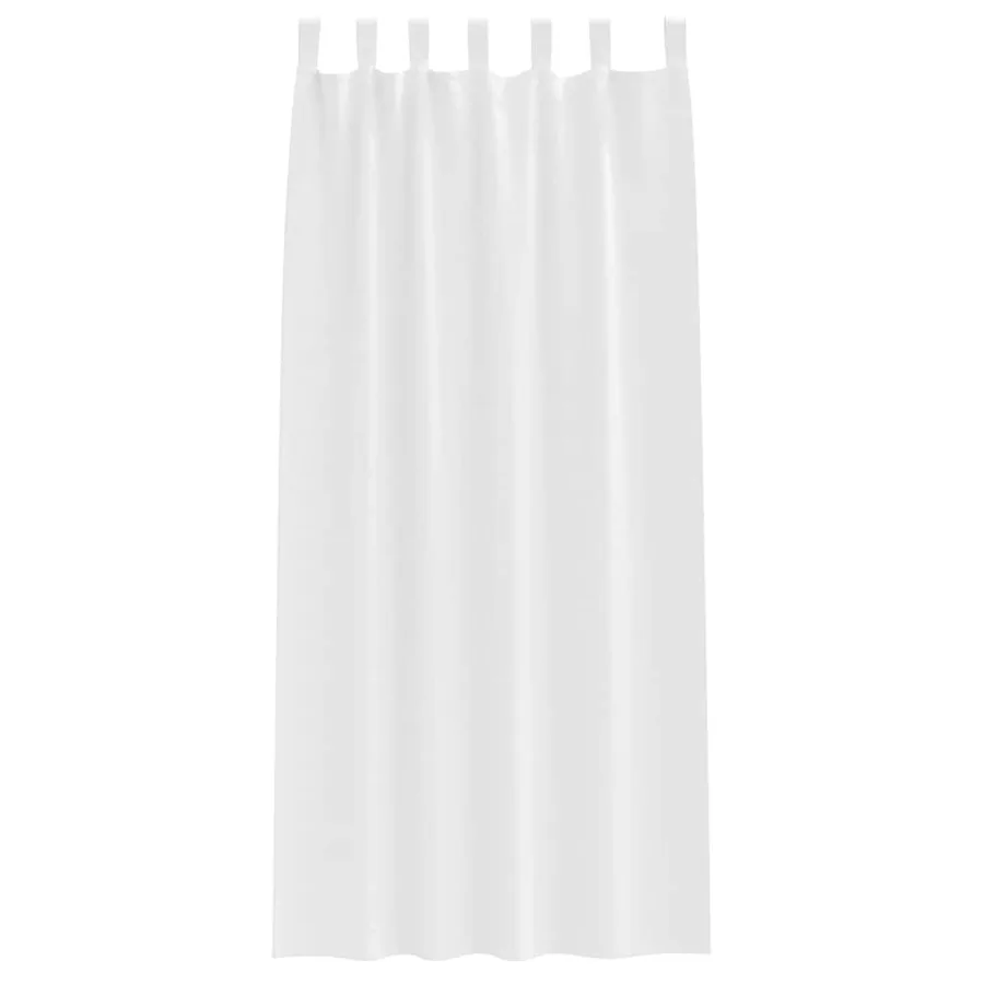 Rideaux occultants avec anneaux 2 pcs Blanc pur 225 x 140 cm - 4