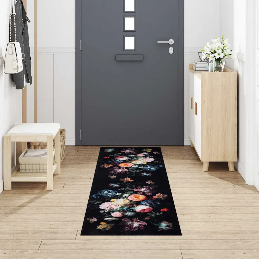 Tapis de Cuisine Noir 300 x 60 cm Velours - 3