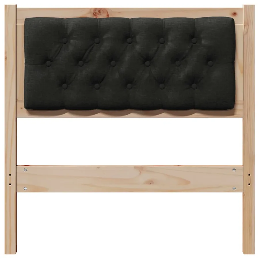 Tête de lit Autre Marron et noir 75 cm Bois massif en pin - 4