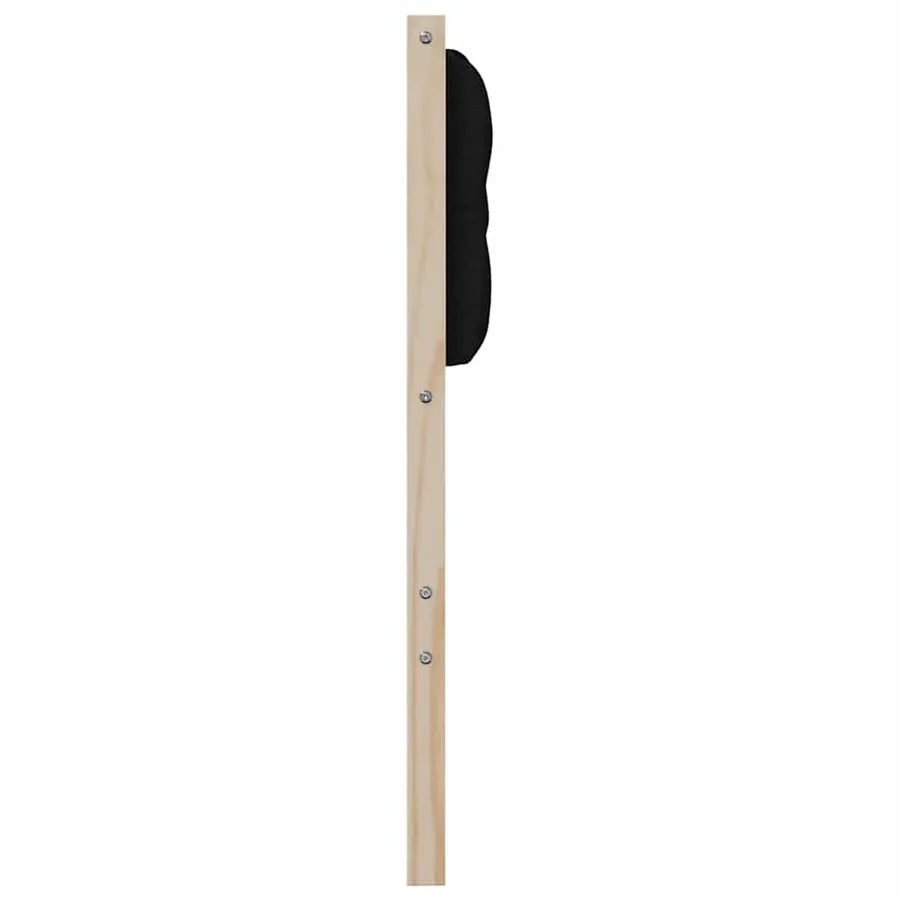 Tête de lit Autre Marron et noir 75 cm Bois massif en pin - 5