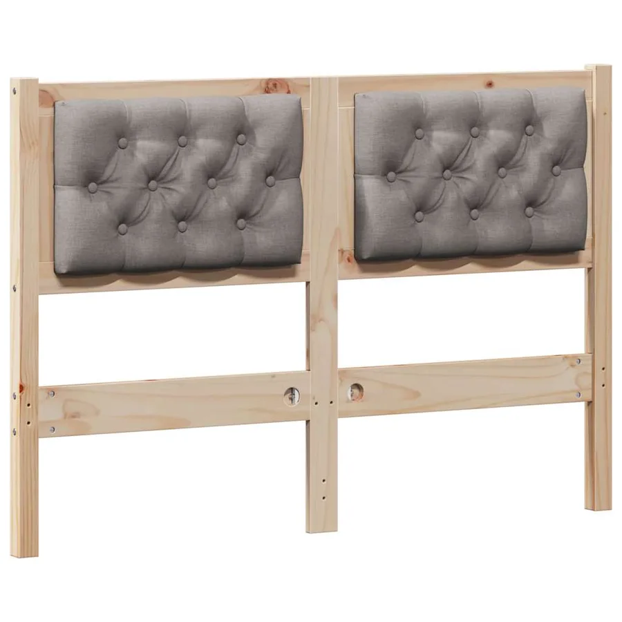 Tête de lit Autre Marron et taupe 120 cm Bois massif en pin - 2