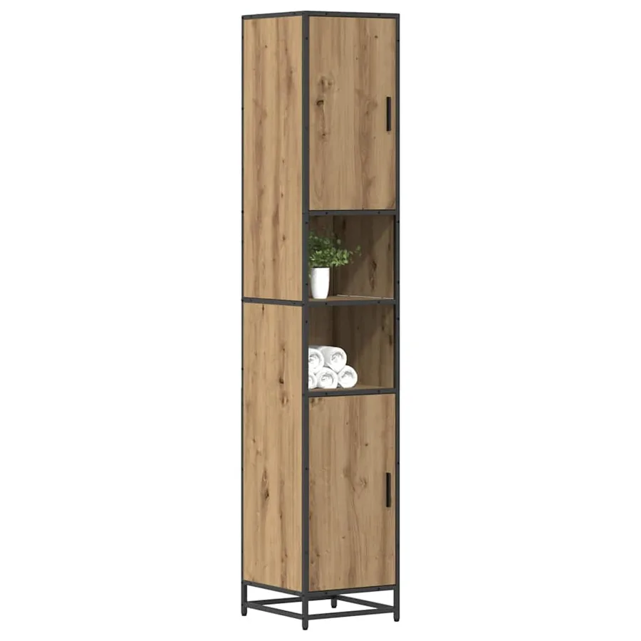 Ensemble de mobilier de salle de bain Chêne artisanal - 3