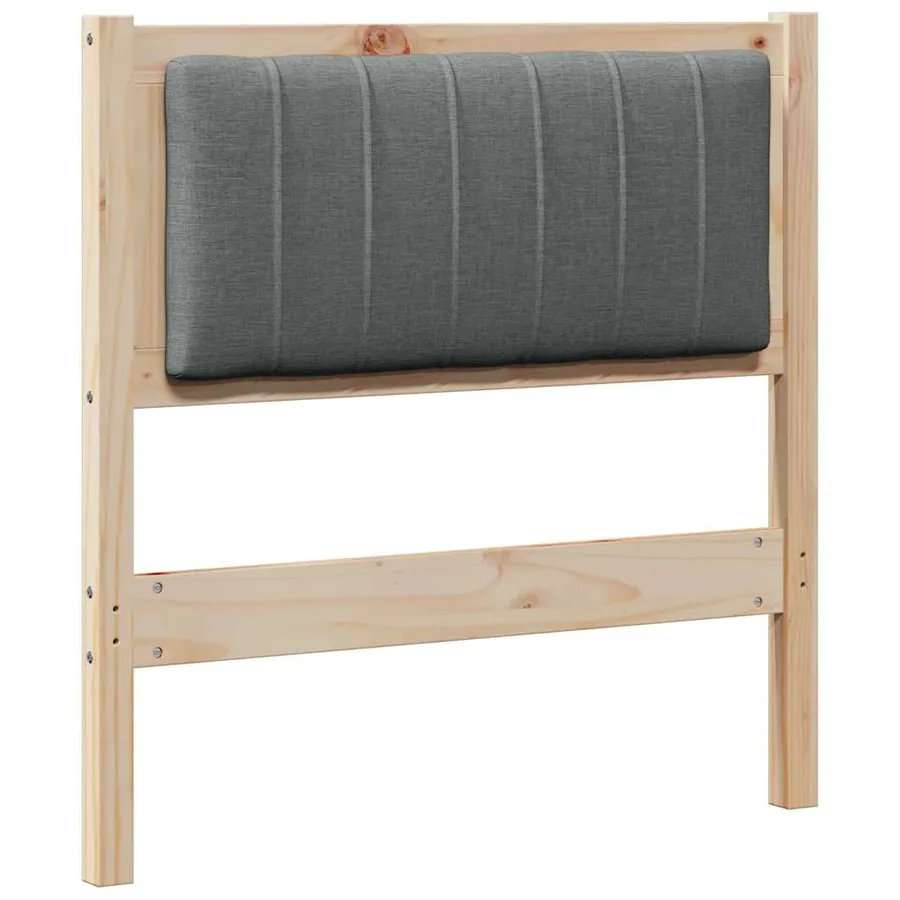 Tête de lit capitonnée avec tête de lit Marron 75 cm Pin massif - 2