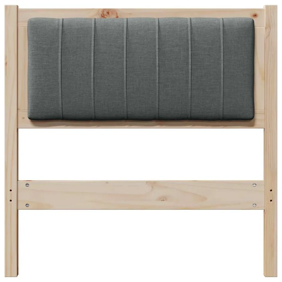 Tête de lit capitonnée avec tête de lit Marron 75 cm Pin massif - 4