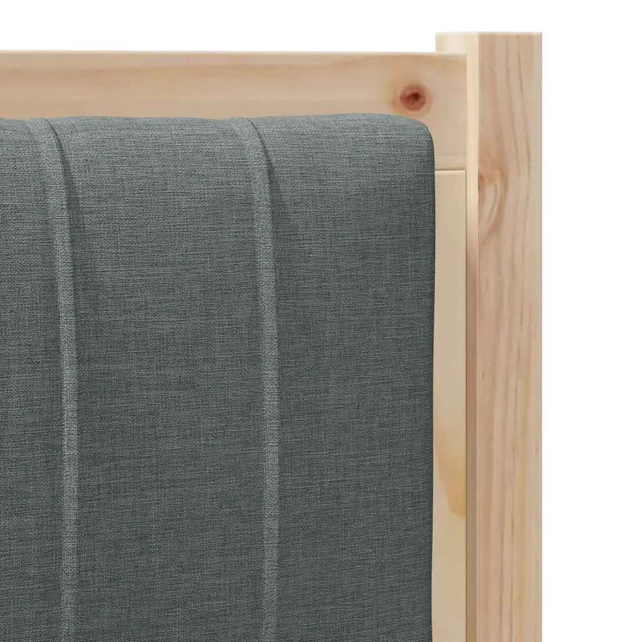 Tête de lit capitonnée avec tête de lit Marron 75 cm Pin massif - 7