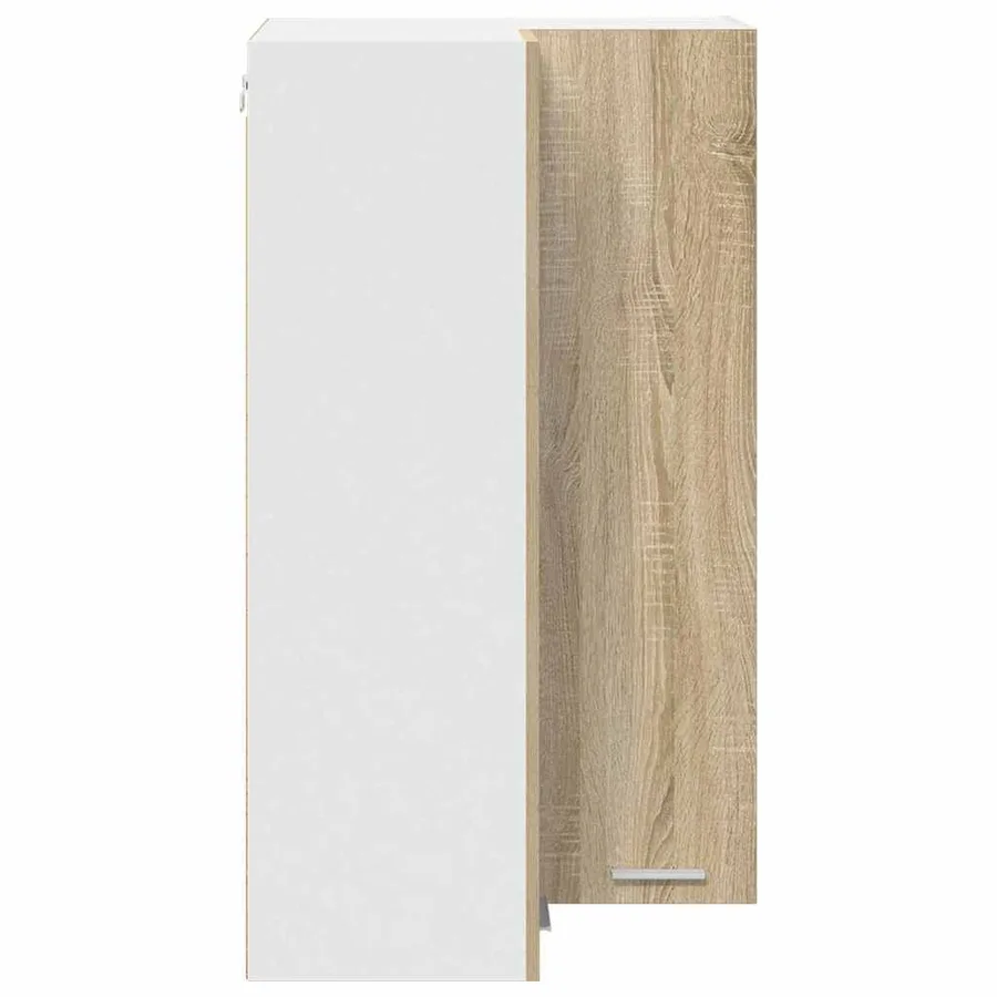 Armoire suspendue Chêne Sonoma et Blanc 57 x 57 x 100 cm - 7