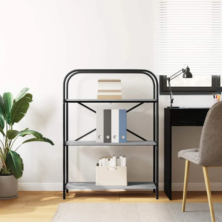 Étagère Gris Sonoma 80 x 30 x 109 cm Bois d'ingénierie - 4