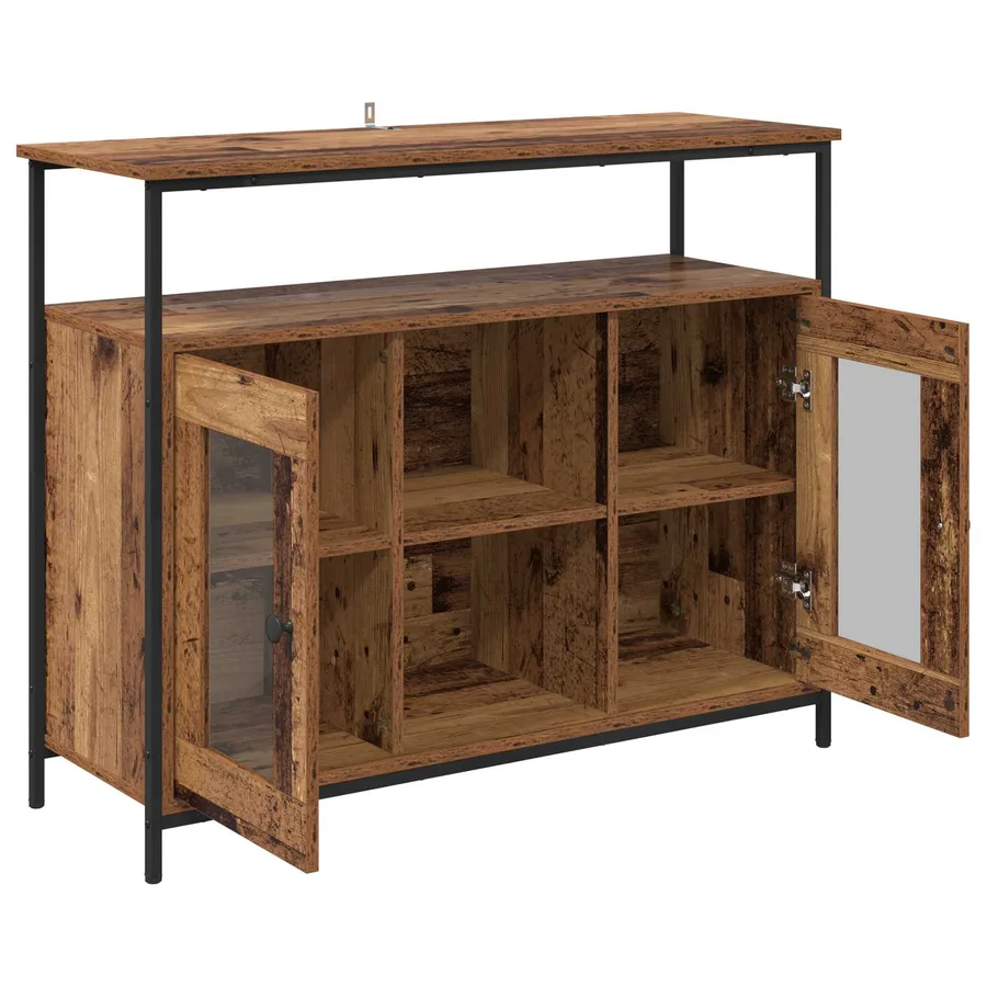 Buffet Bois Ancien 100 x 35 x 80 cm Bois d'ingénierie - 5