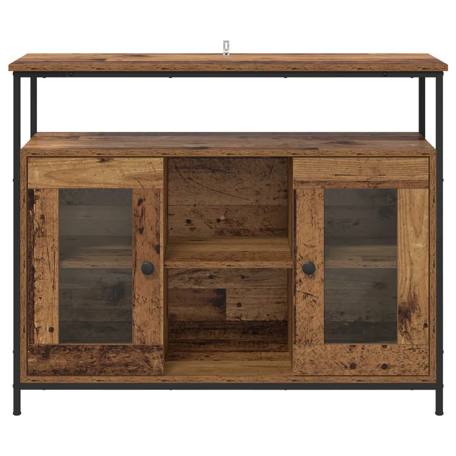 Buffet Bois Ancien 100 x 35 x 80 cm Bois d'ingénierie - 6