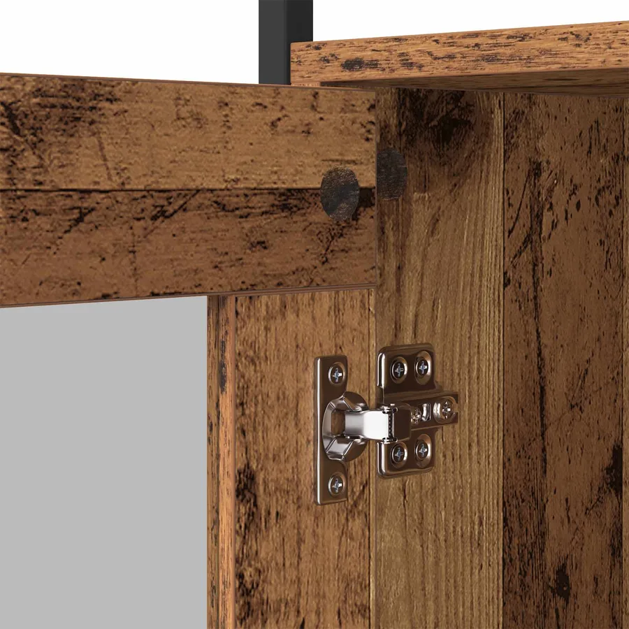 Buffet Bois Ancien 100 x 35 x 80 cm Bois d'ingénierie - 9