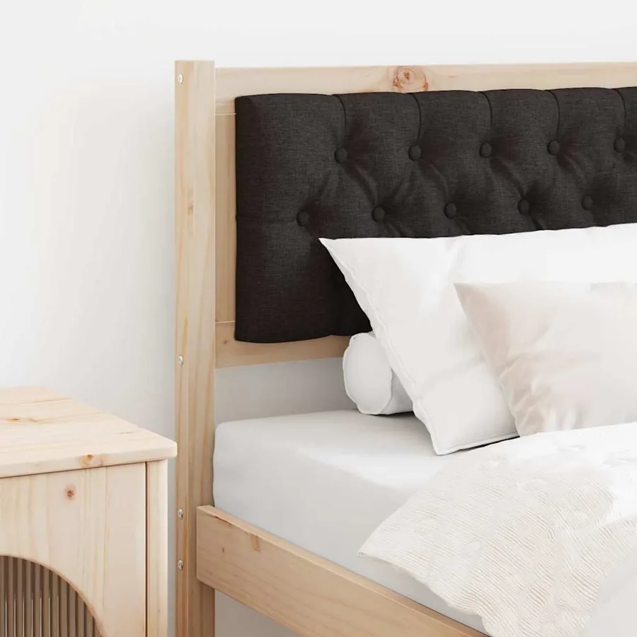 Tête de lit Autre Marron et noir 80 cm Bois massif en pin