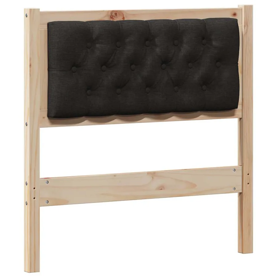 Tête de lit Autre Marron et noir 80 cm Bois massif en pin - 2