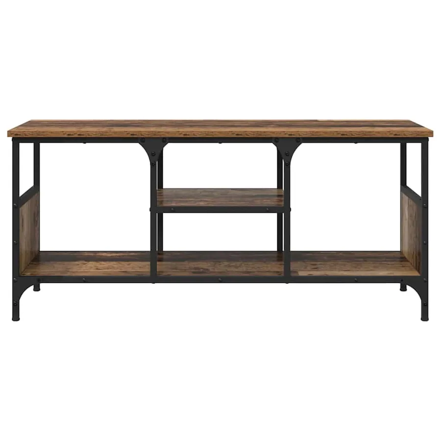 Meuble TV Bois Ancien 100 x 35 x 45 cm Bois d'ingénierie et fer - 5