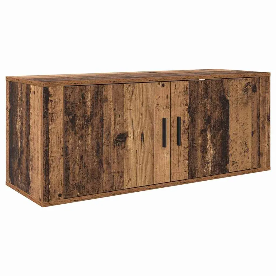 Ensemble de meuble TV mural 3 pcs Bois Ancien Bois d'ingénierie - 5