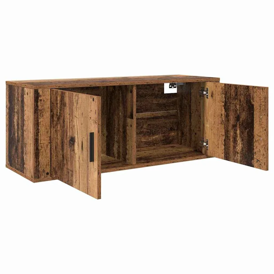 Ensemble de meuble TV mural 3 pcs Bois Ancien Bois d'ingénierie - 6