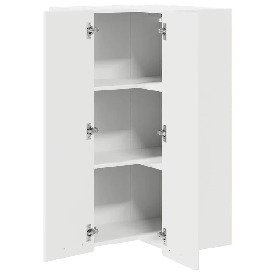 Armoire suspendue Blanc 57 x 57 x 100 cm Bois d'ingénierie - 5