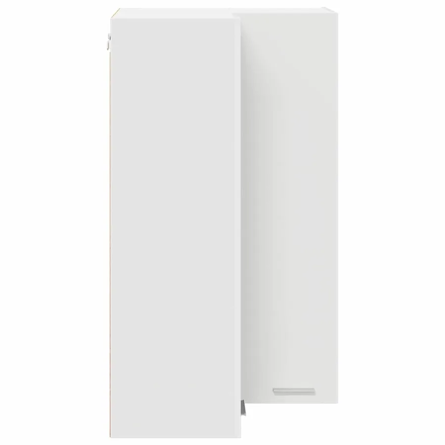 Armoire suspendue Blanc 57 x 57 x 100 cm Bois d'ingénierie - 7