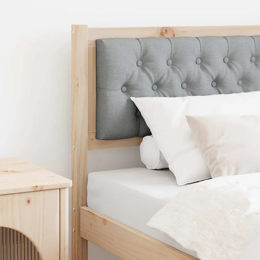 Tête de lit Autre Marron et gris clair 80 cm Bois massif en pin