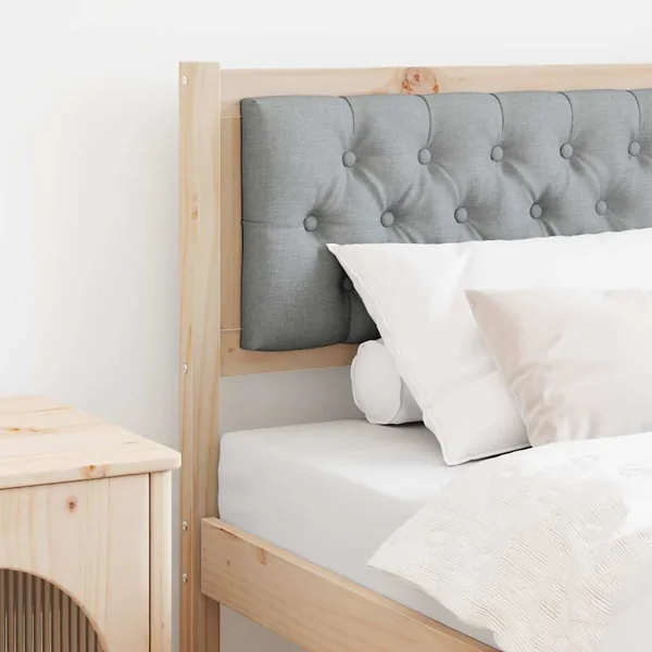 Tête de lit Autre Marron et gris clair 80 cm Bois massif en pin