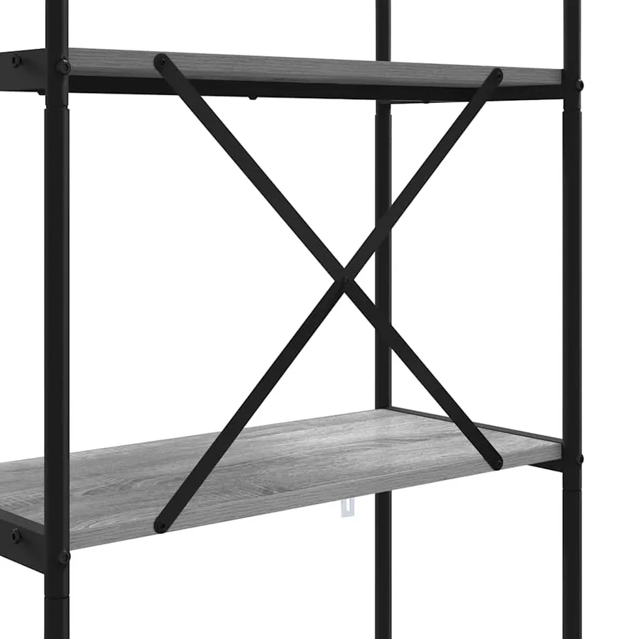 Étagère Gris Sonoma 80 x 30 x 183 cm Bois d'ingénierie - 9
