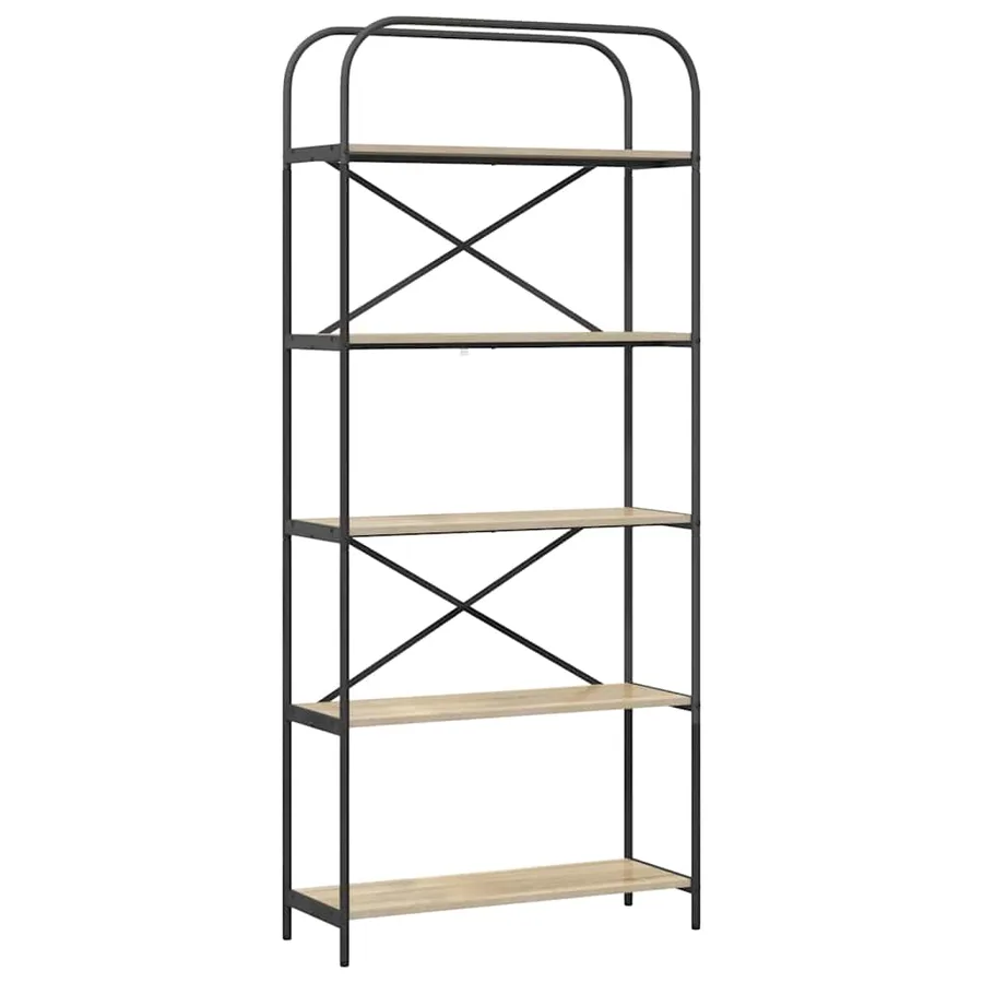 Étagère Chêne Sonoma 80 x 30 x 183 cm Bois d'ingénierie - 2