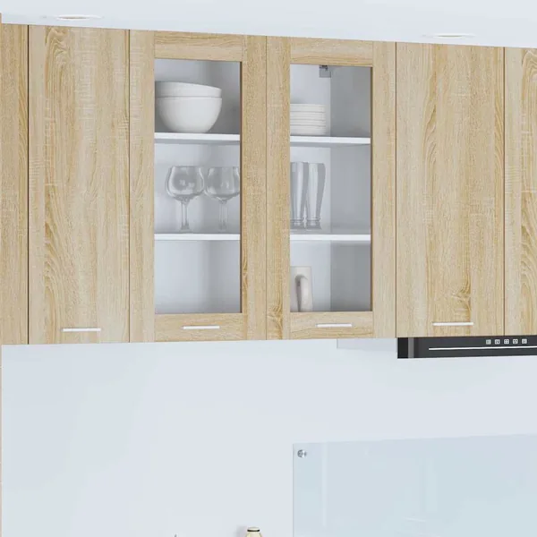 Armoire suspendue avec stockage Chêne Sonoma 80 x 31 x 80 cm