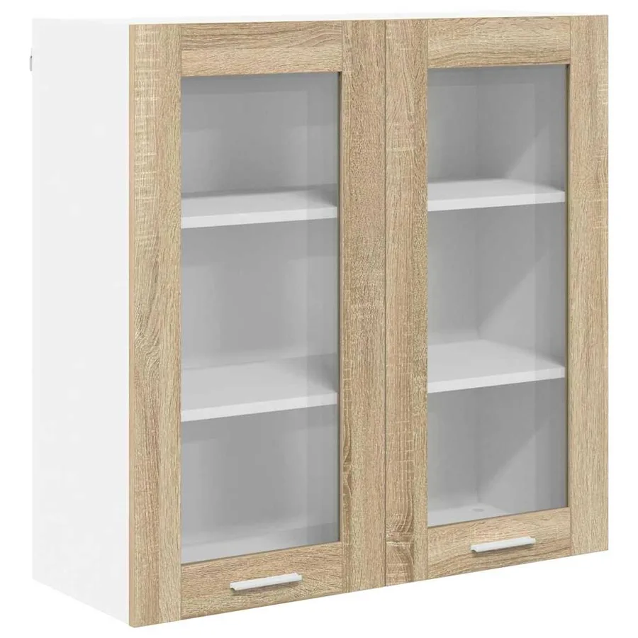 Armoire suspendue avec stockage Chêne Sonoma 80 x 31 x 80 cm - 2