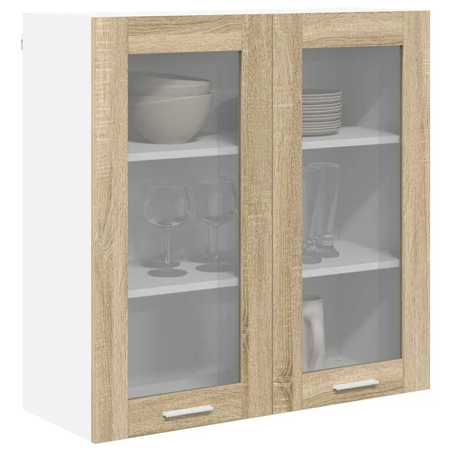 Armoire suspendue avec stockage Chêne Sonoma 80 x 31 x 80 cm - 3