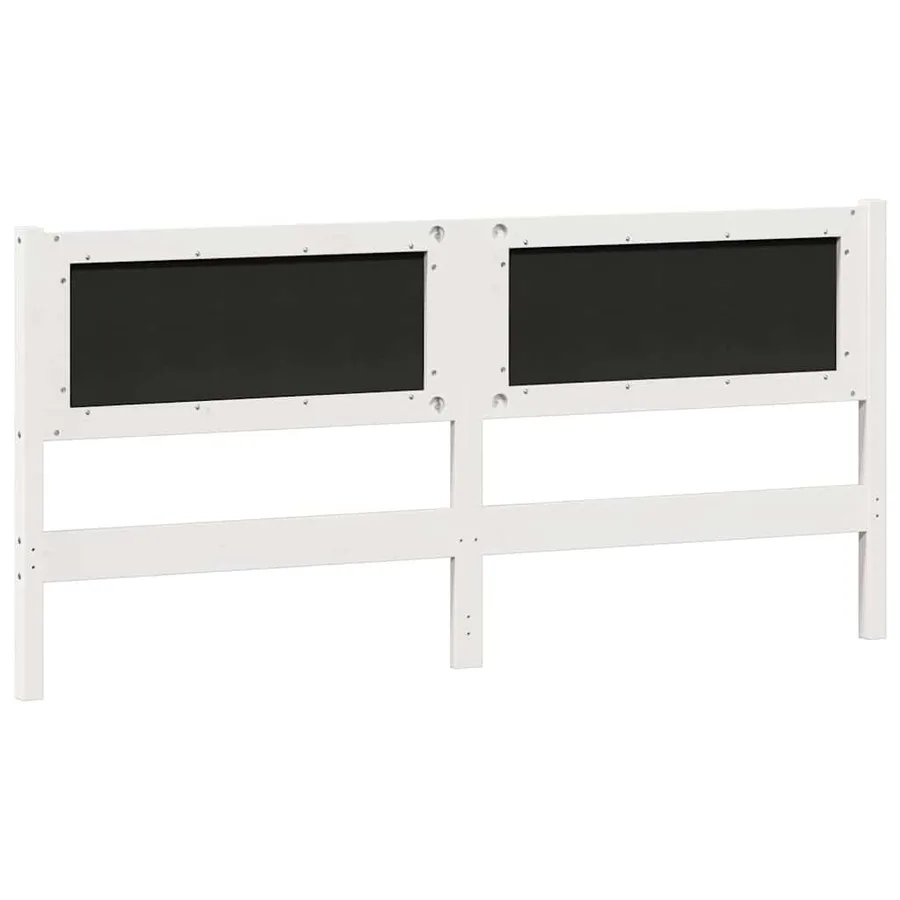 Tête de lit Autre Blanc et gris clair 160 cm Bois massif en pin - 6
