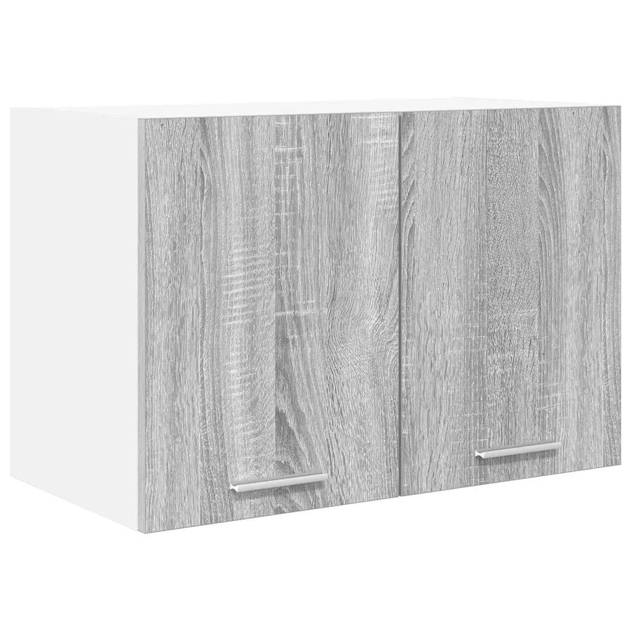 Armoire suspendue 2 pcs Gris Sonoma et Blanc 60 x 31 x 40 cm - 5