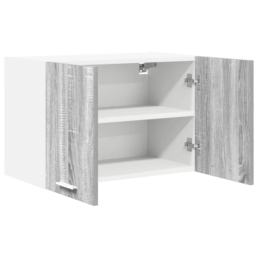 Armoire suspendue 2 pcs Gris Sonoma et Blanc 60 x 31 x 40 cm - 6