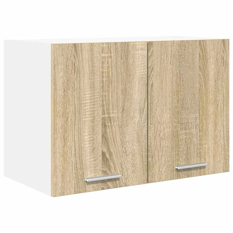 Armoire suspendue 2 pcs Chêne Sonoma et Blanc 60 x 31 x 40 cm - 5