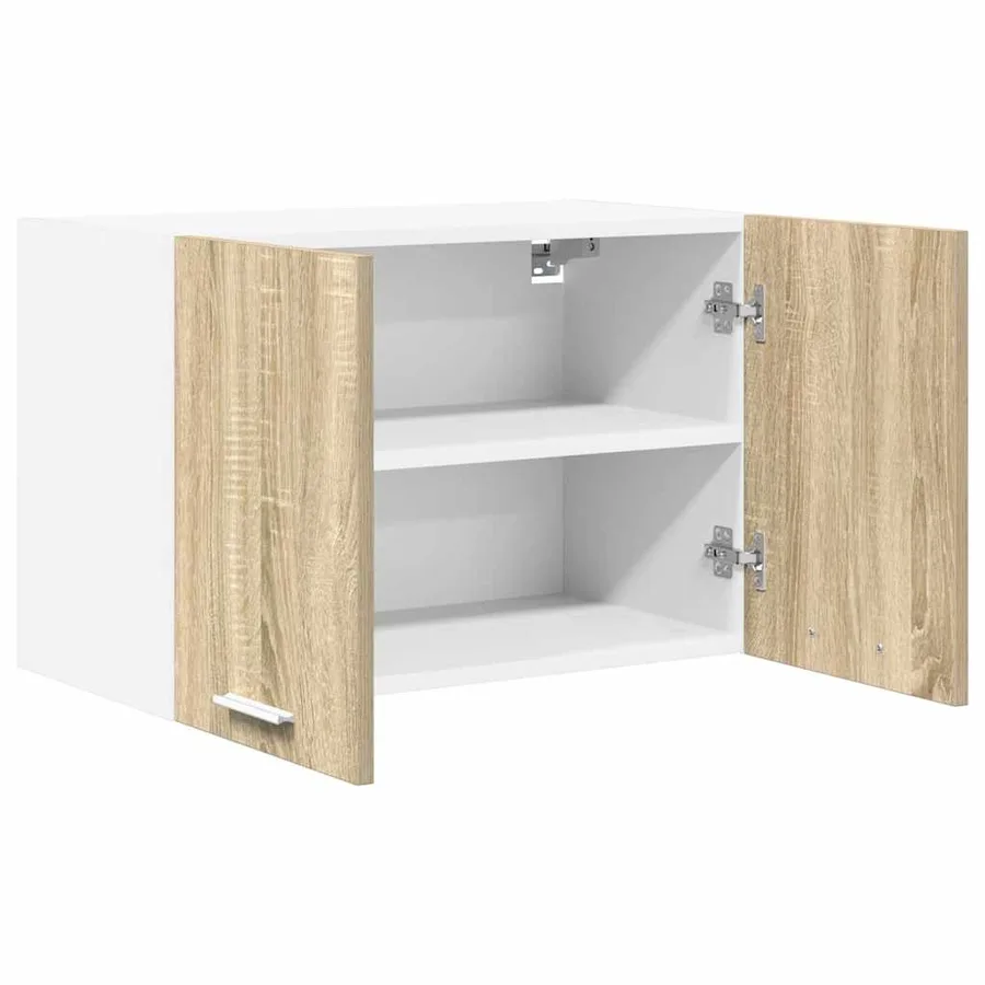 Armoire suspendue 2 pcs Chêne Sonoma et Blanc 60 x 31 x 40 cm - 6