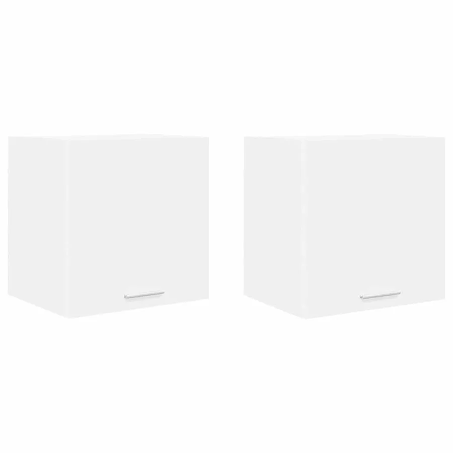 Armoire suspendue 2 pcs Blanc 40 x 31 x 40 cm Bois d'ingénierie - 2