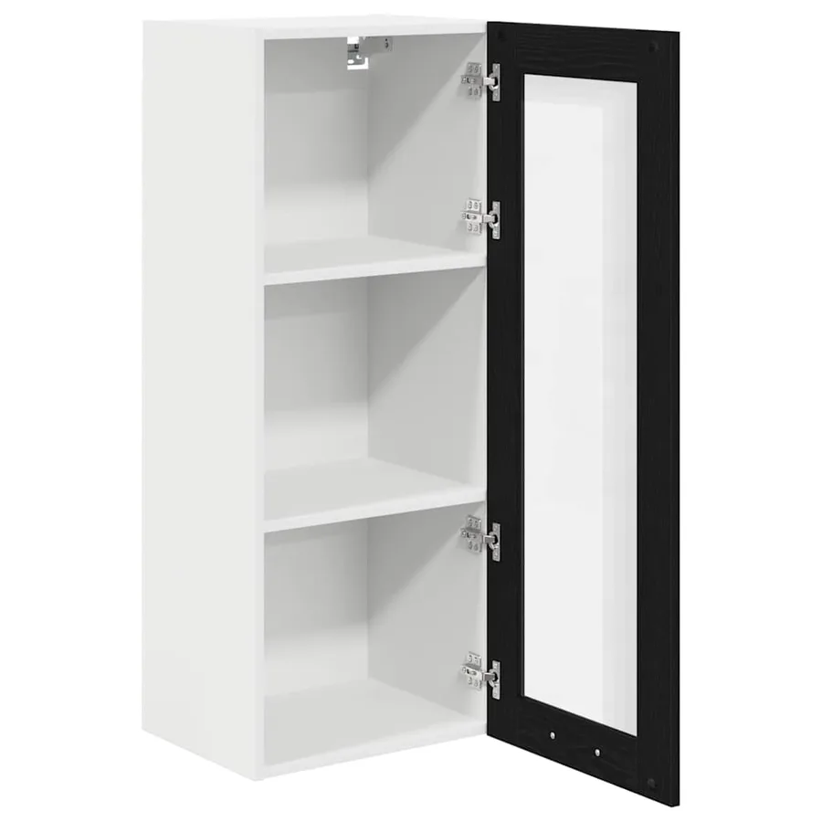 Armoire suspendue Chêne noir 40 x 31 x 100 cm Bois d'ingénierie - 5